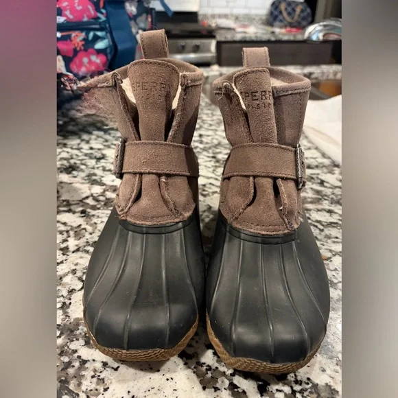 Sperry Black and Grey  Boots - Picture 2 of 5